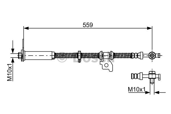 BOSCH 1 987 481 940 Flessibile del freno