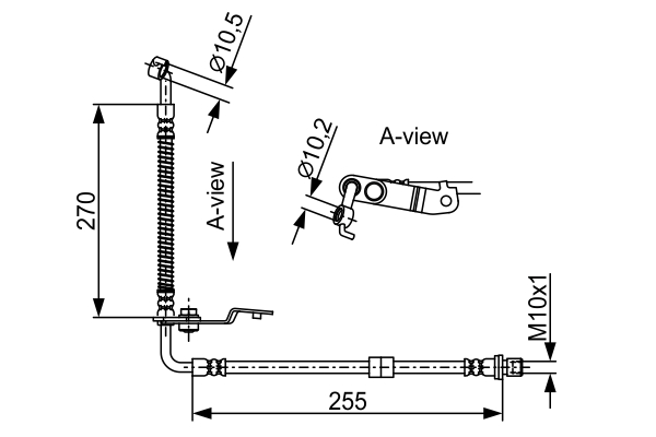 BOSCH 1 987 481 954 Bremsschlauch