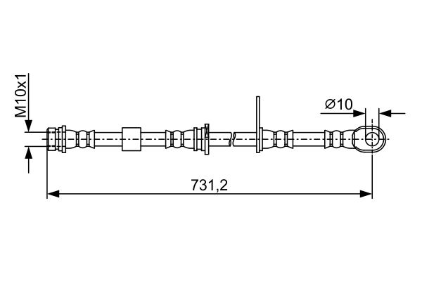 BOSCH 1 987 481 957 Bremsschlauch
