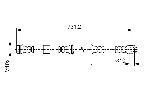 BOSCH 1 987 481 958 Bremsschlauch
