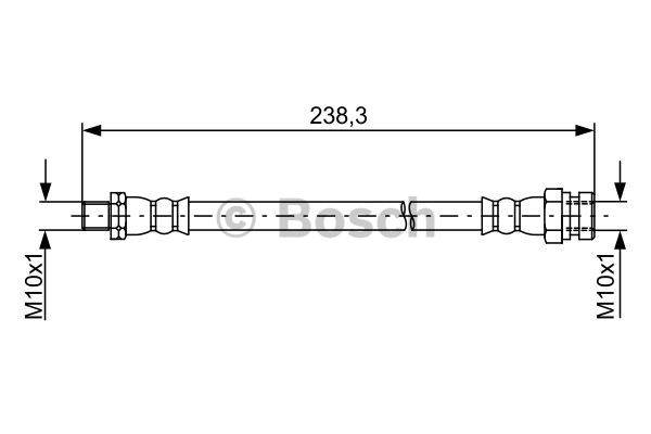 BOSCH 1 987 481 963 Flessibile del freno