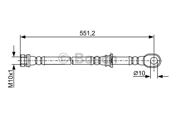 BOSCH 1 987 481 966 Flessibile del freno