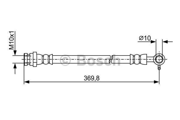 BOSCH 1 987 481 968 Flessibile del freno