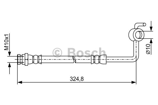 BOSCH 1 987 481 971 Flessibile del freno-Flessibile del freno-Ricambi Euro