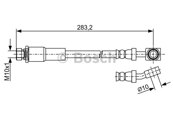 BOSCH 1 987 481 972 Flessibile del freno-Flessibile del freno-Ricambi Euro