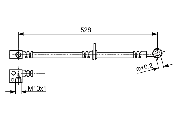 BOSCH 1 987 481 974 Bremsschlauch
