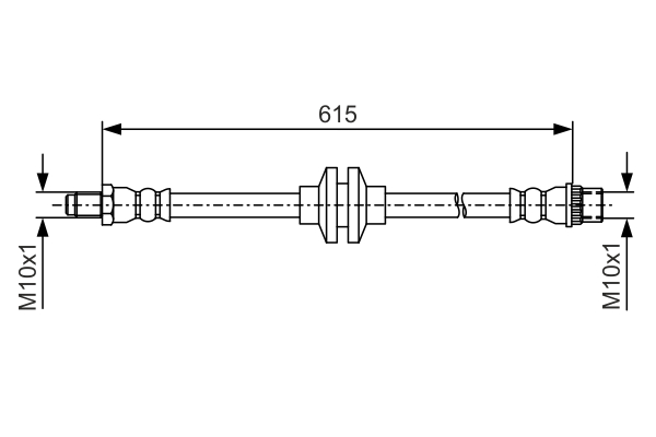 BOSCH 1 987 481 982 Flessibile del freno-Flessibile del freno-Ricambi Euro