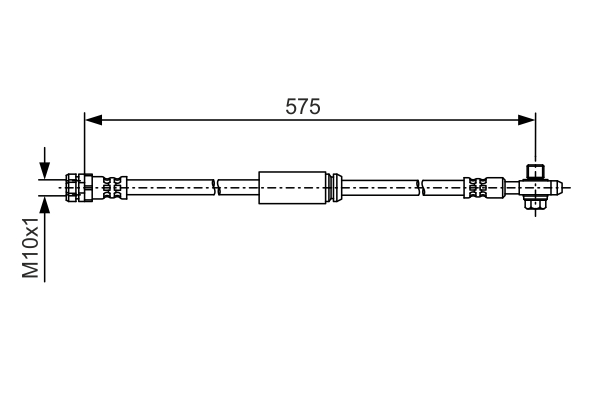 BOSCH 1 987 481 A04 fékcső