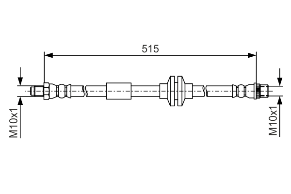 BOSCH 1 987 481 A16 Flessibile del freno-Flessibile del freno-Ricambi Euro