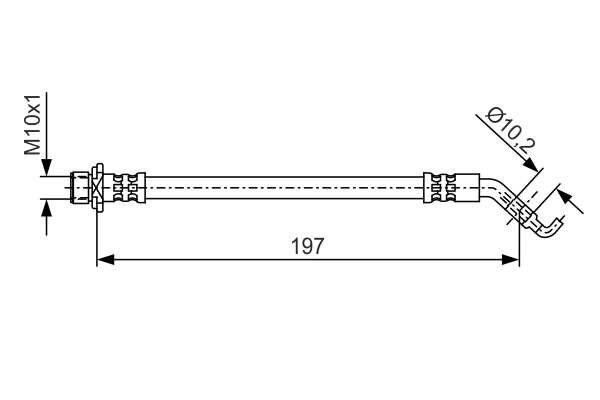 BOSCH 1 987 481 A23 Flessibile del freno