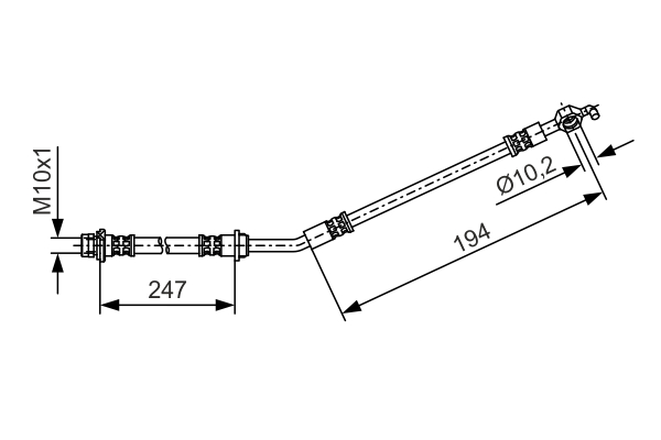 BOSCH 1 987 481 A25 Flessibile del freno-Flessibile del freno-Ricambi Euro