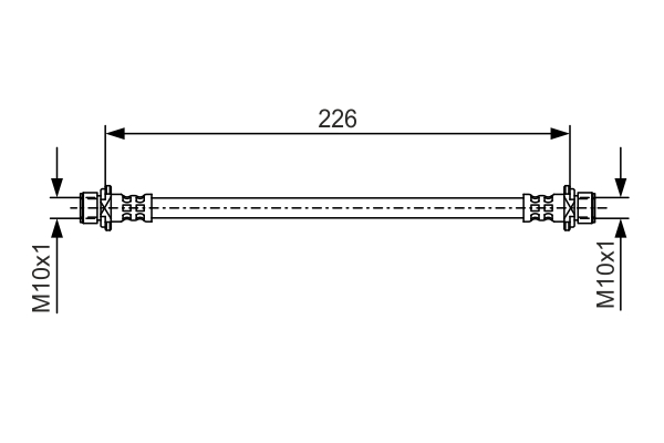 BOSCH 1 987 481 A35 Flessibile del freno