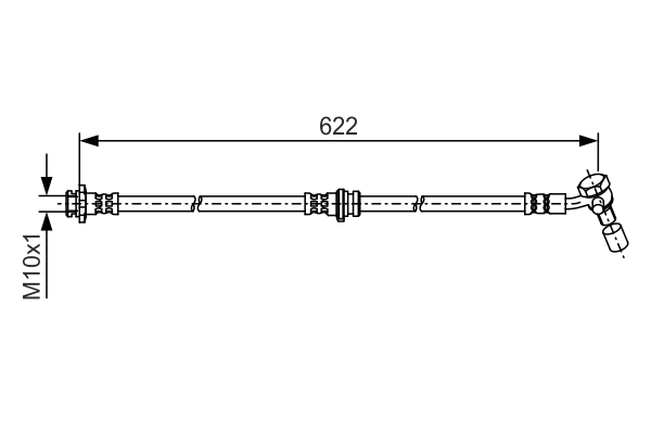 BOSCH 1 987 481 A40 Flessibile del freno-Flessibile del freno-Ricambi Euro