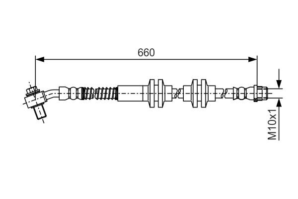 BOSCH 1 987 481 A48 Flessibile del freno