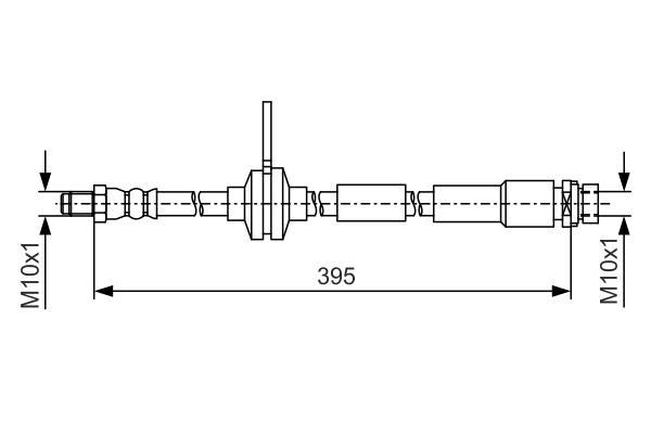 BOSCH 1 987 481 B19 fékcső