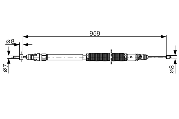 BOSCH 1 987 482 001 Cable,...