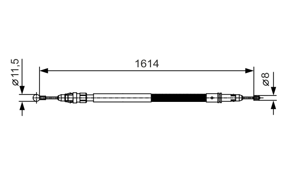 BOSCH 1 987 482 007 Cable,...