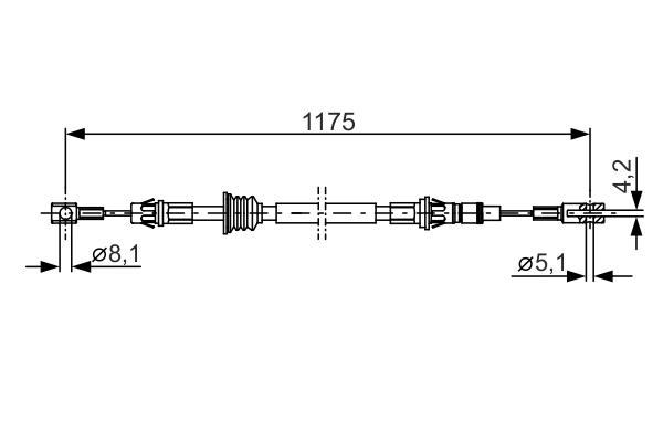 BOSCH 1 987 482 012 Cable,...