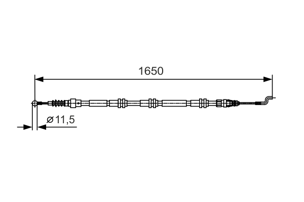 BOSCH 1 987 482 016 Cable,...