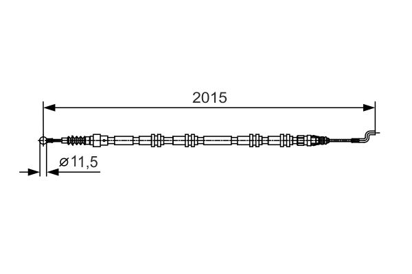 BOSCH 1 987 482 017 Cable...