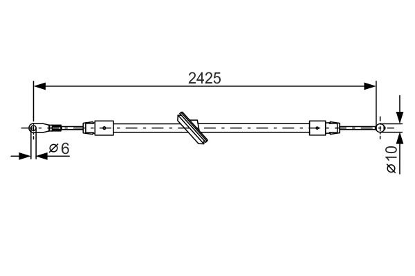 BOSCH 1 987 482 031 Cable,...