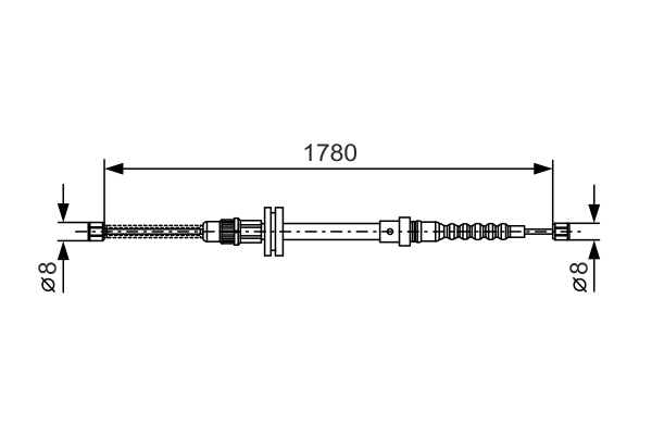 BOSCH 1 987 482 045 Cable,...