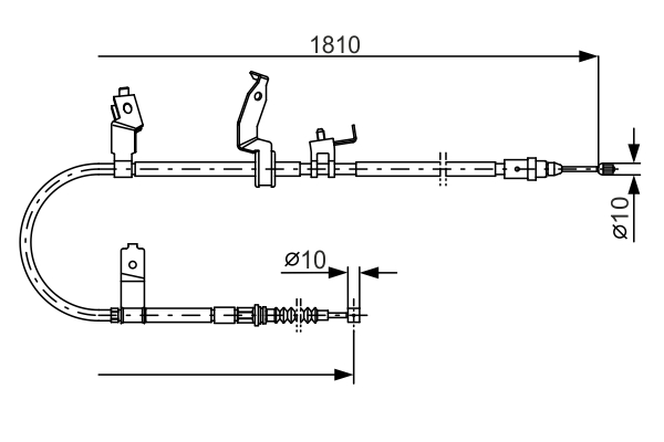 BOSCH 1 987 482 052 Cable,...