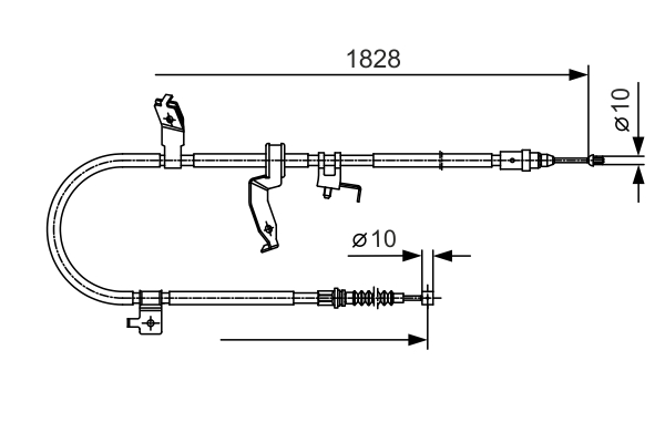 BOSCH 1 987 482 053 Cable,...