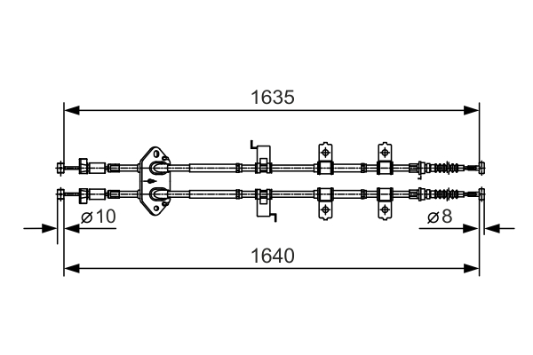 BOSCH 1 987 482 054 Cable,...