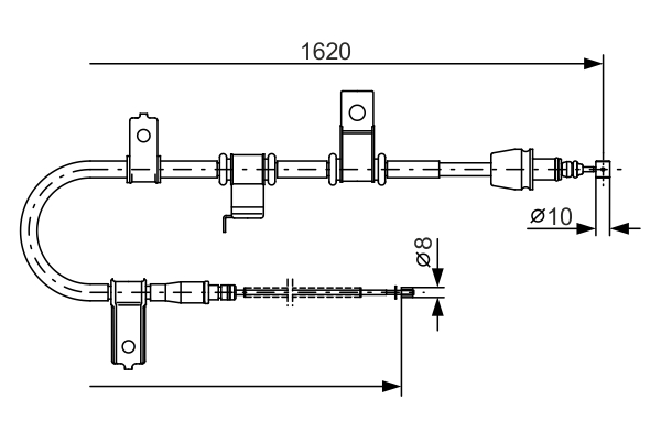 BOSCH 1 987 482 071 Cable,...