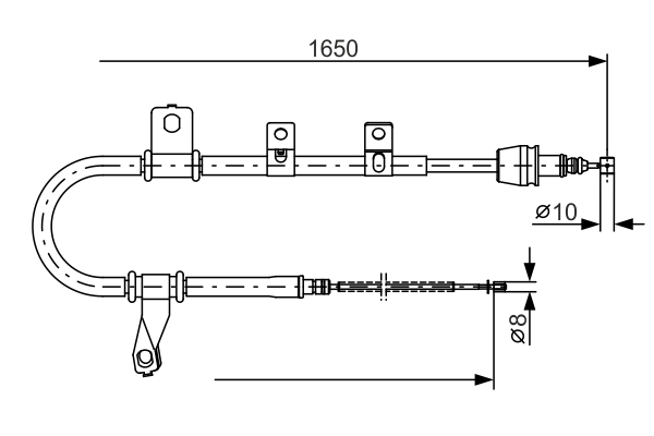 BOSCH 1 987 482 074 Cavo comando, Freno stazionamento