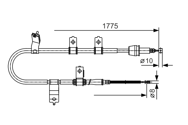 BOSCH 1 987 482 077 Cable,...