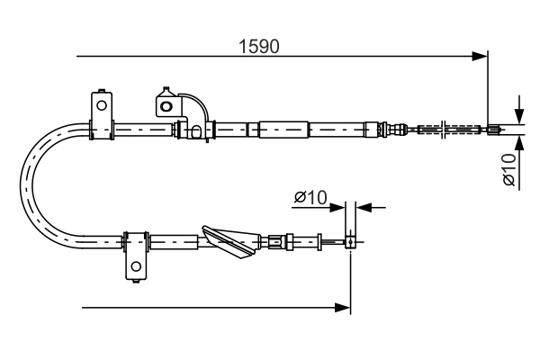 BOSCH 1 987 482 078 Cable,...