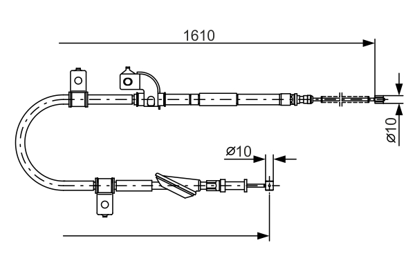 BOSCH 1 987 482 079 Cable,...