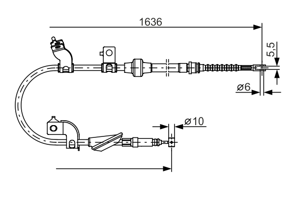 BOSCH 1 987 482 120 Cable,...