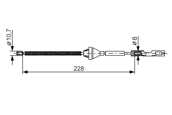 BOSCH 1 987 482 122 Cable,...