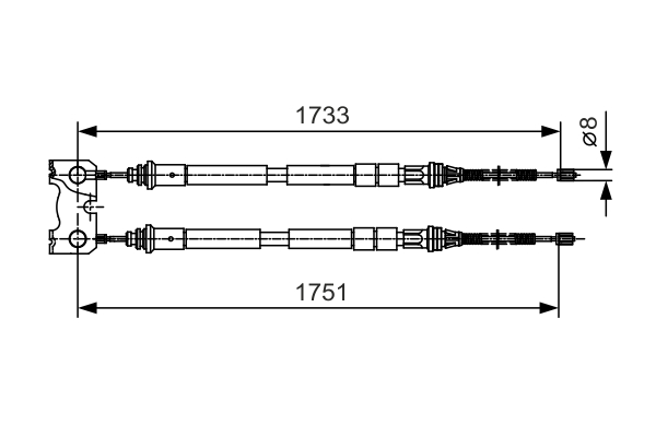 BOSCH 1 987 482 123 Cable,...