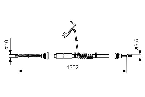 BOSCH 1 987 482 135 Cable,...