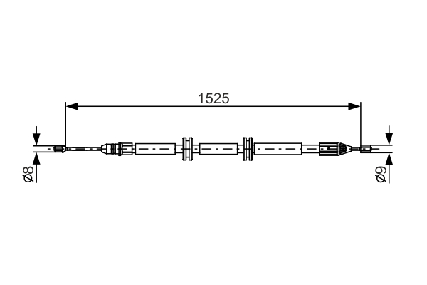 BOSCH 1 987 482 142 Cavo comando, Freno stazionamento