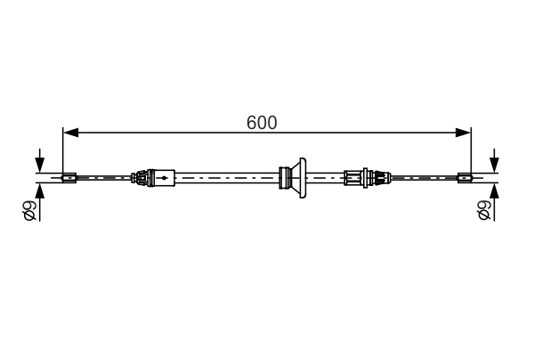 BOSCH 1 987 482 146 Cable,...