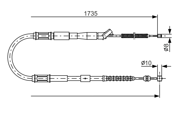 BOSCH 1 987 482 160 Cable,...