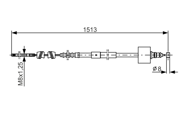 BOSCH 1 987 482 161 Cable,...