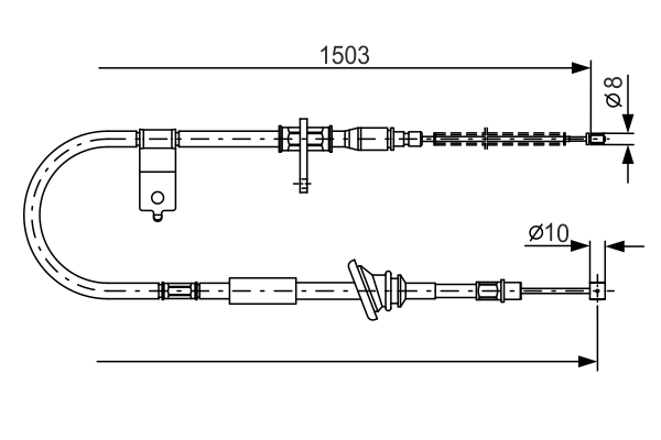 BOSCH 1 987 482 164 Cable,...