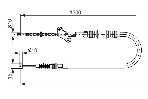 BOSCH 1 987 482 171 Cable,...