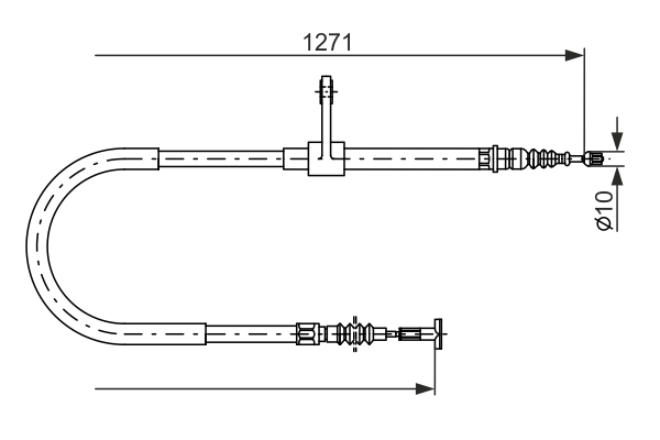 BOSCH 1 987 482 186 Cable,...