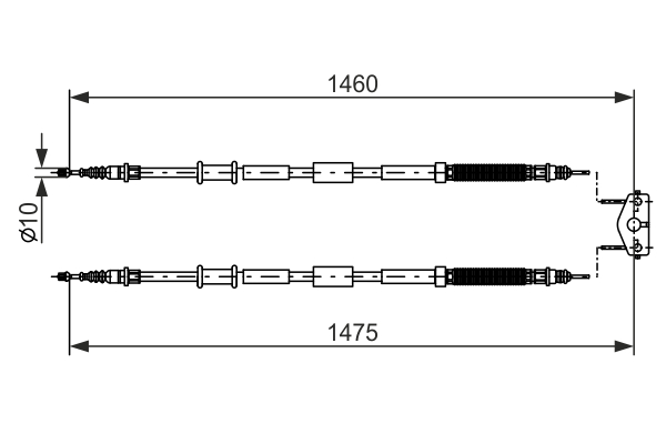 BOSCH 1 987 482 198 Cable,...