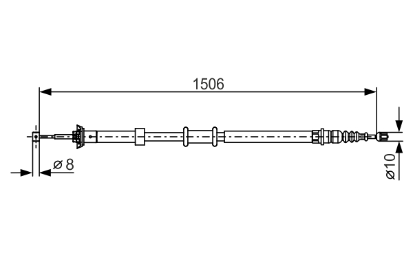 BOSCH 1 987 482 201 Cable,...