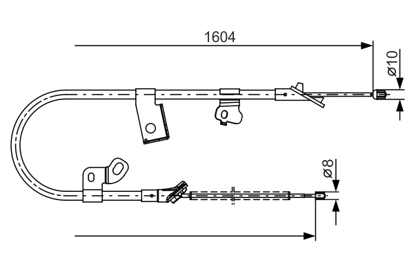 BOSCH 1 987 482 220 Cable,...