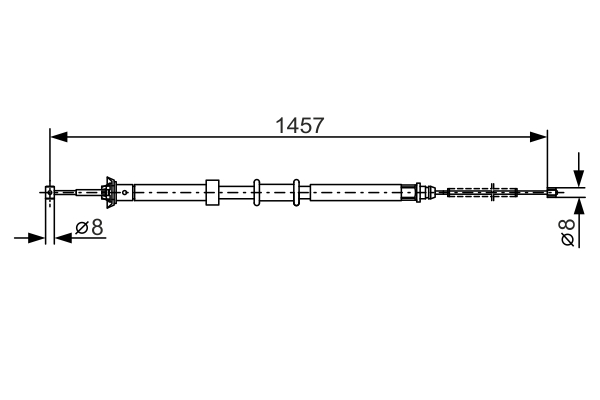 BOSCH 1 987 482 236 Cavo comando, Freno stazionamento-Cavo comando, Freno stazionamento-Ricambi Euro