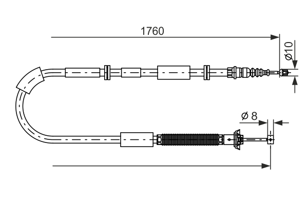 BOSCH 1 987 482 239 Cable,...